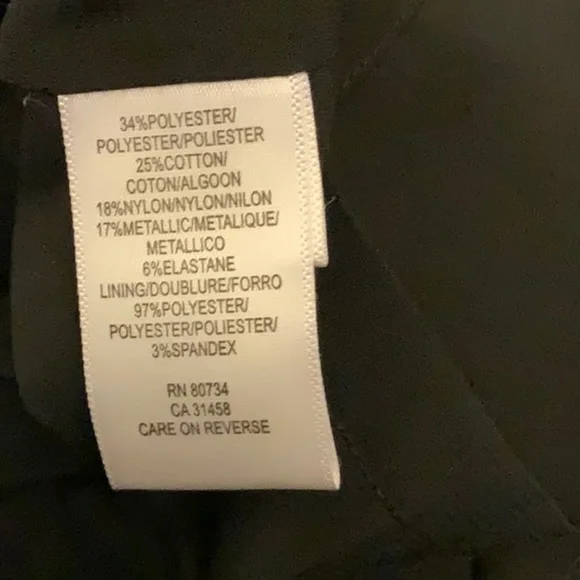 BCBGMAXAZRIA Metallic Gunmetal Ruched Skirt Size 2 - Picture 10 of 10